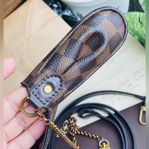 🔥FAVORITE PM Damier Ebene🔥 Auth Louis Vuitton Pochette Favorite Crossbody Bag - Picture 5 of 17